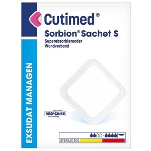 Sorbion Cutimed Sachet S Wundauflage 10x20 cm, 24 St Pflaster Produktbild