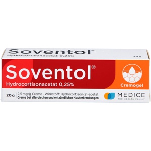 SOVENTOL-Hydrocortisonacetat-0-25-Creme Produktbild
