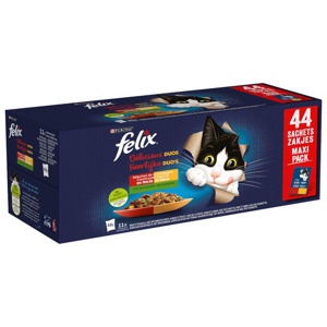 Sparpaket Felix "Doppelt lecker - So gut wie es aussieht" 44 x 85 g Produktbild