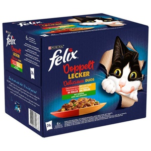 Felix "Doppelt lecker - so gut wie es aussieht" Pouches 24 x 85 g Produktbild