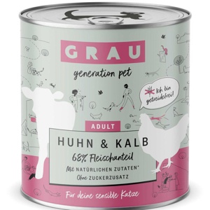 GRAU Adult Getreidefrei 6 x 800 g Produktbild