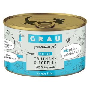Sparpaket GRAU Kitten Getreidefrei 12 x 200 g Produktbild