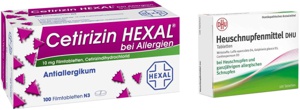 Sparset Allergie Cetirizin Hexal 100 Filmtabletten bei Allergien + DHU Heuschnupfenmittel 100 Tabletten - Bei Allergien Produktbild