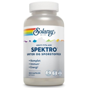 Solaray Spektro Uden Jern og Vitamin K 200 stk produktbillede