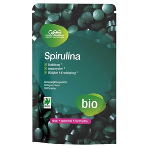 Spirulina 500 mg Bio Naturland Tabletten, 2000 St Tabletten Produktbild