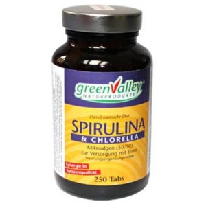 Spirulina + Chlorella Earthrise Tabletten, 250 St Tabletten Produktbild