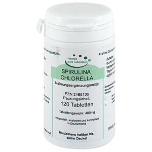 SPIRULINA+CHLORELLA Tabletten Produktbild
