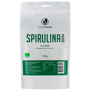 Spirulina pulver Øko. - 200 gram produktbillede