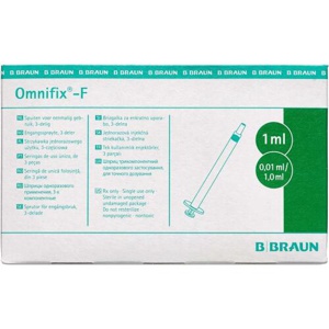 Sprøjte Omnifix Luer 1 ml 100 stk. produktbillede