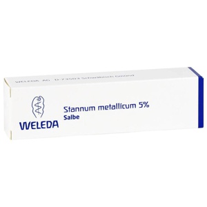 Stannum metallicum Salbe 5%, 25 g Salbe Produktbild