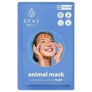 Stay Well Animal Mask Tiger 1 st produkt bild