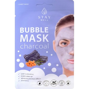 Stay Well Deep Cleansing Bubble Mask Charcoal 1 pcs 20 g produktbilde