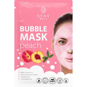 Stay Well Deep Cleansing Bubble Mask Peach 1 pcs 20 g produktbilde
