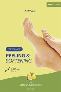 Stay Well Peeling & Softening Foot Mask, 1 par produkt bild