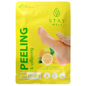 Stay Well Peeling & Softening Foot Mask Lemon produktbilde