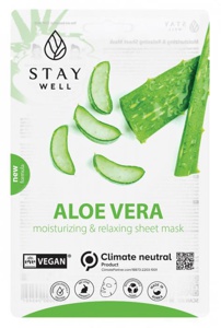 Stay Well Vegan Sheet Mask - Aloe 20 g produktbilde