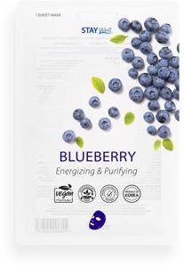 Stay Well Vegan Sheet Mask Blueberry 1pcs produkt bild