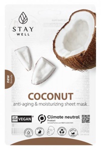 Stay Well Vegan Sheet Mask - Coconut 20 g produktbilde