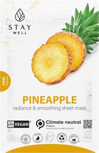 Stay Well Vegan Sheet Mask Pineapple 1pcs produkt bild