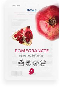 Stay Well Vegan Sheet Mask Pomegranate, 20 g produkt bild