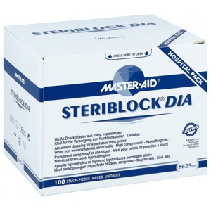 Steriblock Dialyse-pflaster 86x25mm Master Aid Produktbild