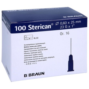 STERICAN Kanülen Luer-Lok 0,60x25 mm Gr.16 blau Produktbild