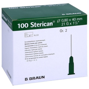 STERICAN Kanülen Luer-Lok 0,80x40 mm Gr.2 grün Produktbild