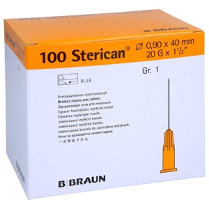 STERICAN Kanülen Luer-Lok 0,90x40 mm Gr.1 gelb Produktbild