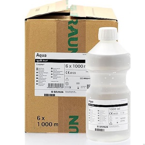 Sterilt Vand Skyllevæske 1000 ml 6 stk produktbillede