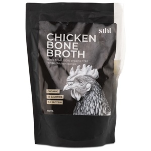 STHL Chicken Bone Broth Øko Pose 350 ml produktbillede