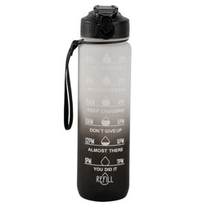 Sthlm Hydra Bottle Black & White 1 liter produkt bild