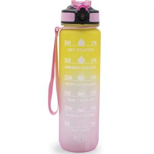 Sthlm Hydra Bottle Pink/Yellow 1 liter produkt bild