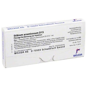 Stibium arsenicosum D 15 Ampullen, 8X1 ml Ampullen Produktbild