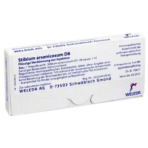 STIBIUM ARSENICOSUM D 8 Ampullen Produktbild