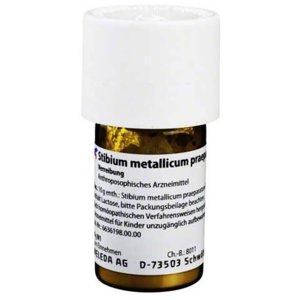 STIBIUM METALLICUM PRAEPARATUM D 20 Trituration Produktbild
