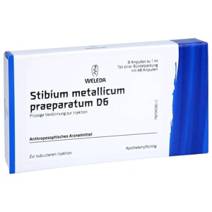 STIBIUM METALLICUM PRAEPARATUM D 6 Ampullen Produktbild