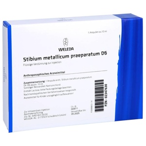 STIBIUM METALLICUM PRAEPARATUM D 6 Ampullen Produktbild