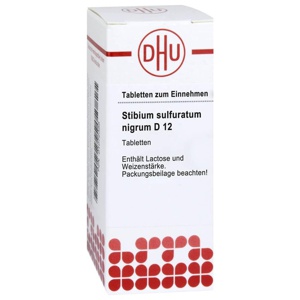STIBIUM SULFURATUM NIGRUM D 12 Tabletten Produktbild