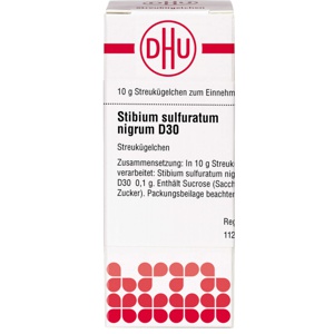 STIBIUM SULFURATUM NIGRUM D 30 Globuli Produktbild