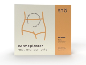 STÖ varmeplaster mot menssmerter 3 stk produktbilde