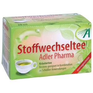 Stoffwechseltee Adler Pharma 20 St Filterbeutel Produktbild