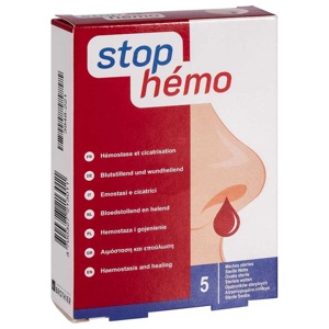 Stop Hemo blutstillende Watte, 5 St Watte Produktbild