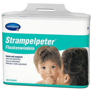 Strampelpeter Flockenwindeln 11x30 cm, 56 St n.v. Produktbild