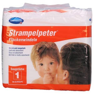 STRAMPELPETER Flockenwindeln Saugstärke 1 Produktbild