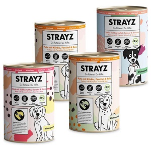 STRAYZ BIO Nassfutter für Hunde 4 x 400 g Produktbild