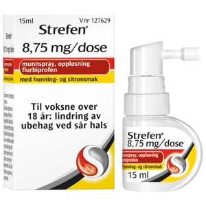 Strefen 8,75 mg/dose munnspray honning og sitron 15 ml produktbilde