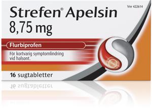 Strefen Apelsin, sugtablett 8,75 mg 16 st produkt bild