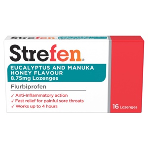 Strefen Eucalyptus and Manuka Honey Flavour 8.75mg Lozenges product image