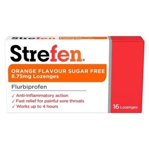 Strefen Orange Sugar Free Lozenges 16s product image