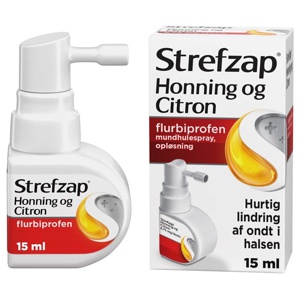 Strefzap Mundhulespray med honning og citron 8,75 mg/3 pust 15 ml produktbillede